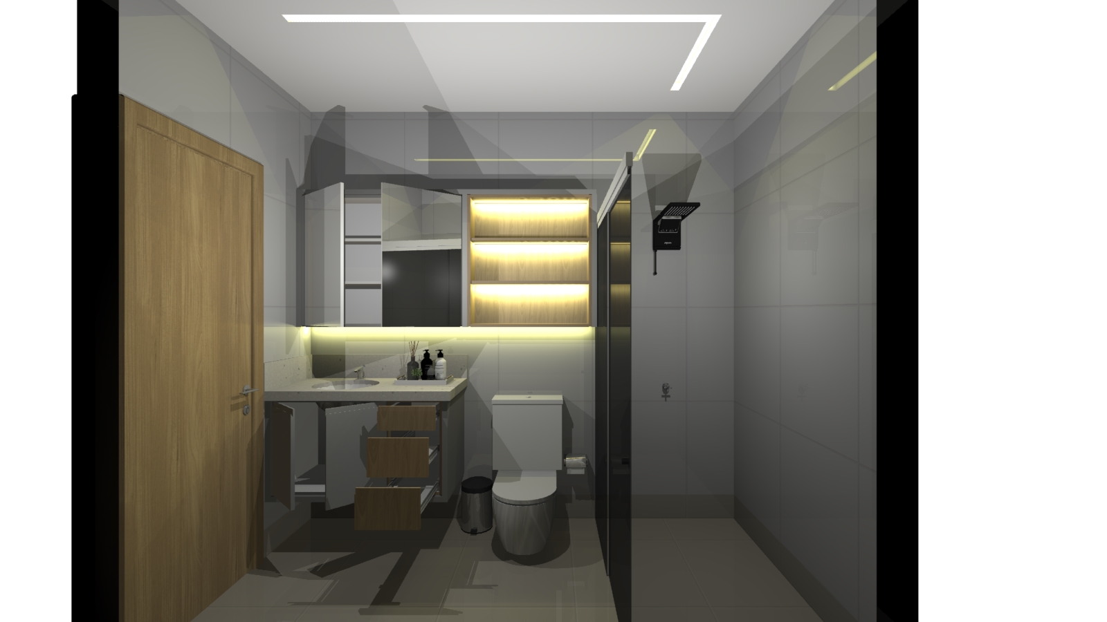 Versao do Render - 3.0.7 | Versao do Promob - 5.60.41 | Tempo de Renderizacao - 00:02:33 | Sistema - Promob Plus Enterprise | Qualidade do Render - Starter
