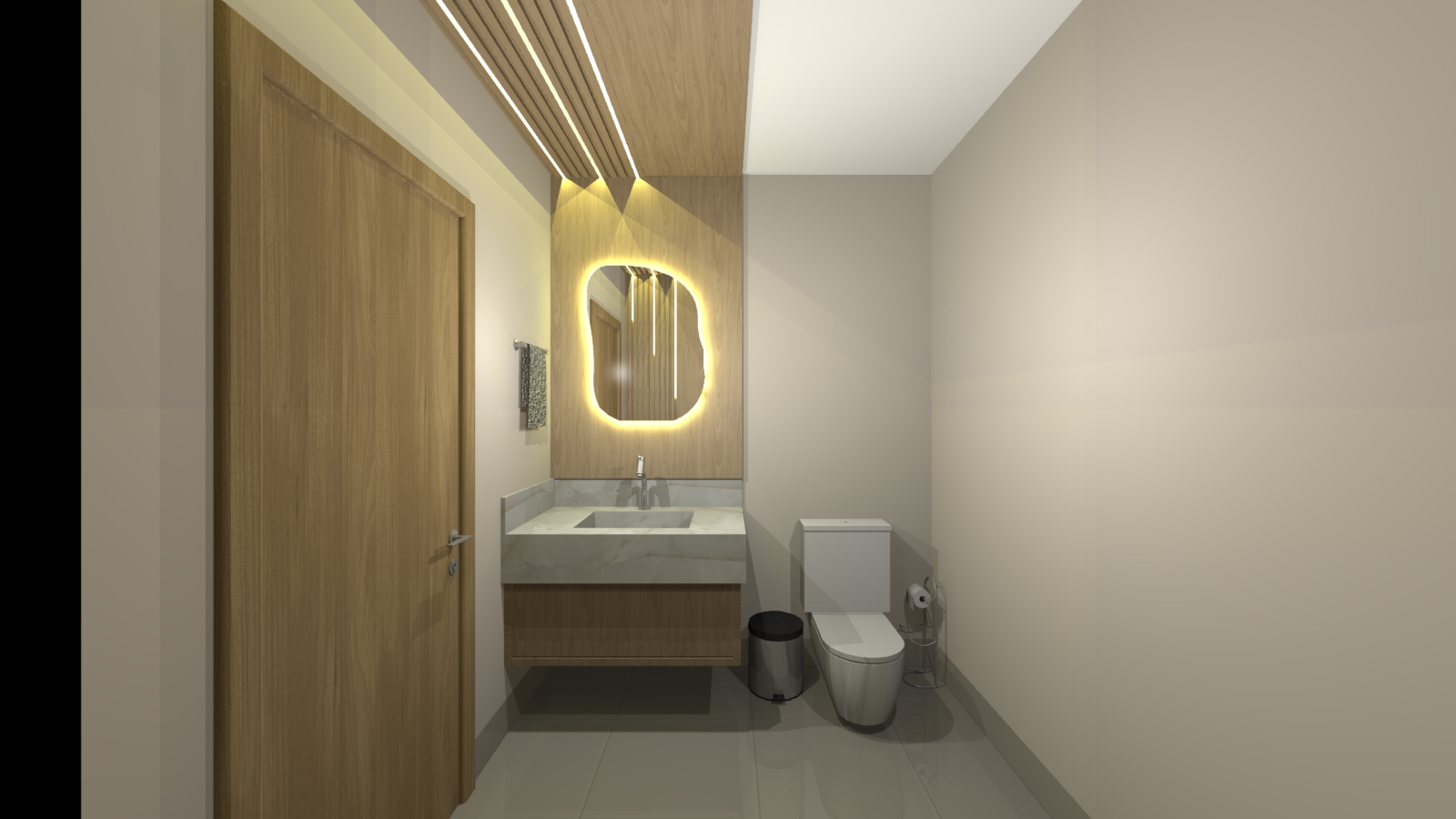 Versao do Render - 3.0.7 | Versao do Promob - 5.60.41 | Tempo de Renderizacao - 00:04:07 | Sistema - Promob Plus Enterprise | Qualidade do Render - Starter